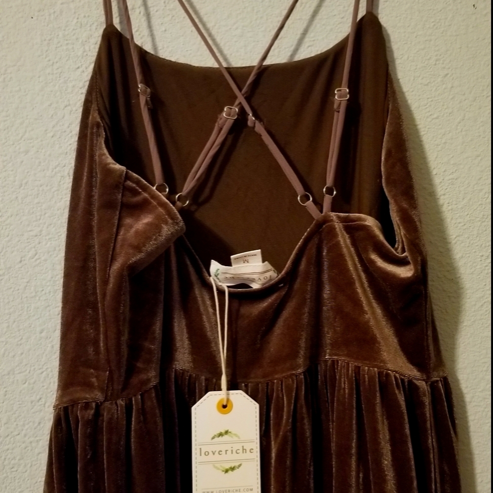 Wide leg Velour Jumpsuit NWT